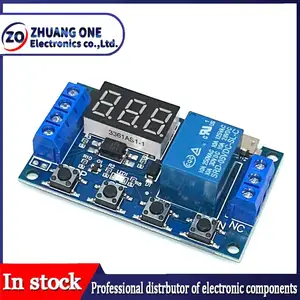 6-30V Relay Module Switch Trigger Time Delay Circuit Timer Cycle Adjustable Trigger OFF / ON Switch Timing Cycle for Arduino