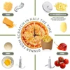12 Cup Food Processor Ultra Quiet Powerful motor, includes 7 Attachment Blades + Chopper and Citrus Juicer , Made i 4