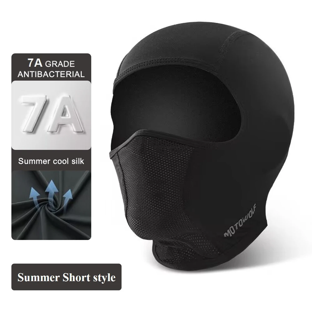 Summer Breathable Cycling Cap Anti-UV Balaclava Men Full Face Mask Bicycle Motorcycle Running Cooling Sport Gear