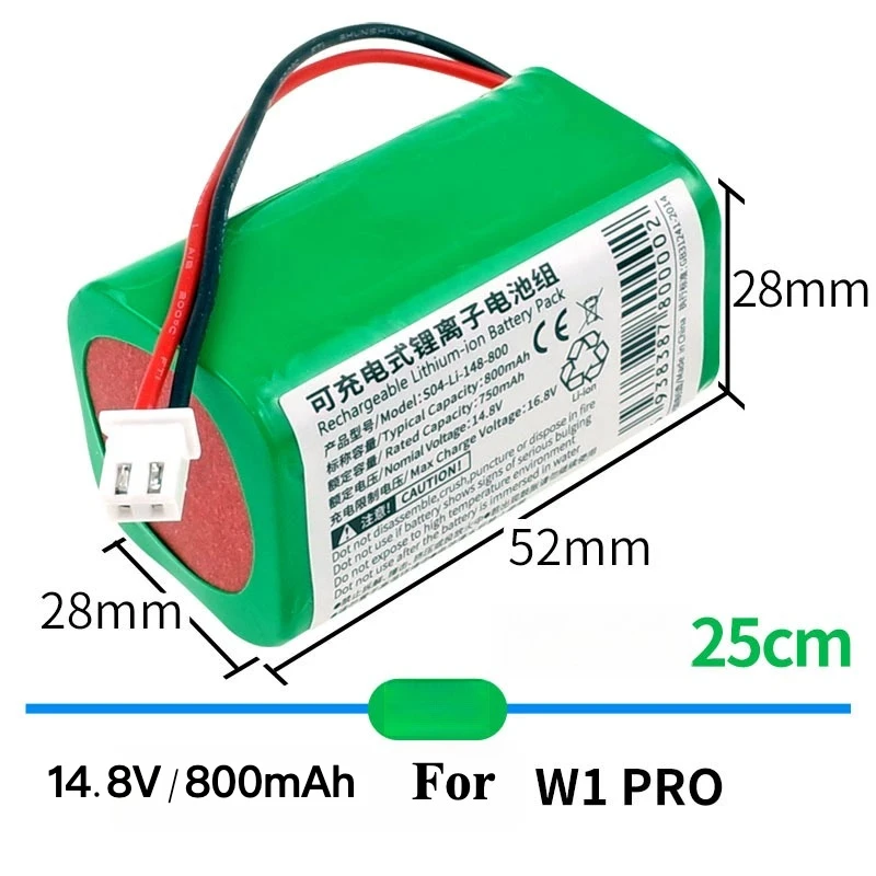 Ecovacs Cleaning Robot WA30 WA50  22.2V 3000mAh Battery Accessories S07-LI-222-3000 5