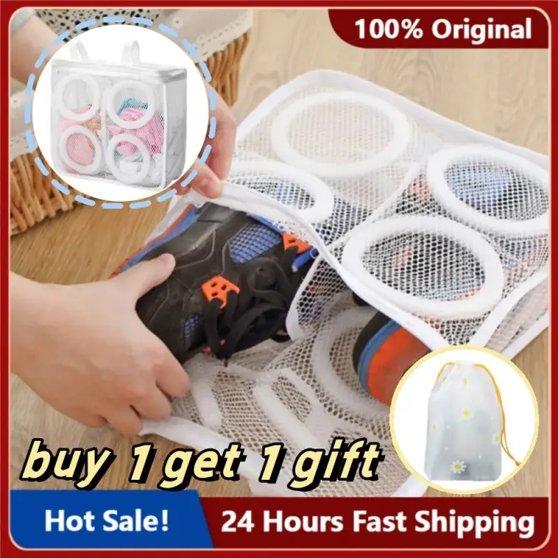 

Washing Machine Shoes Bag Travel Shoe Storage Bags Portable Mesh Laundry Pouch Washing Machine Anti-deformation Clothes Storage