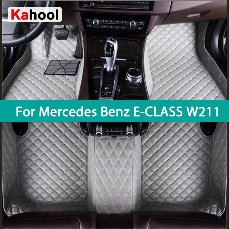 

KAHOOL Custom Car Floor Mats For Mercedes Benz E-CLASS W211 2002-2008 E200-E500 Auto Carpets Foot Coche Accessorie