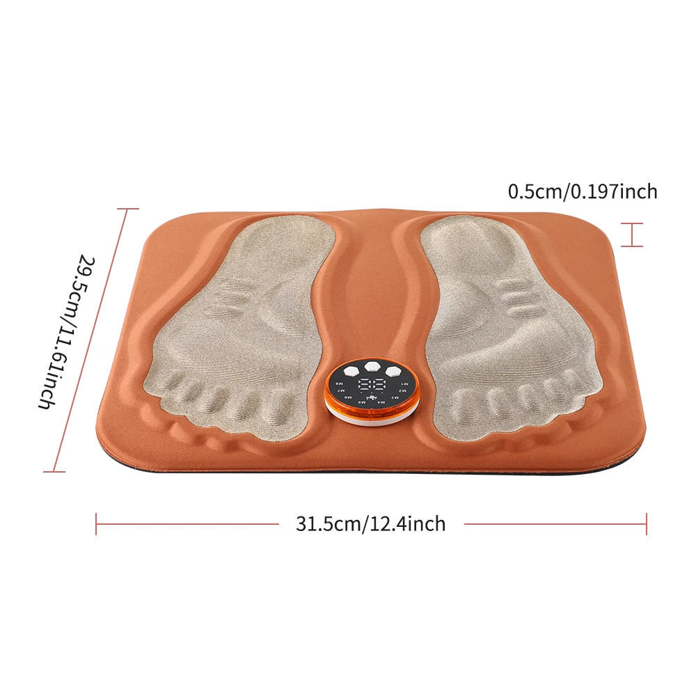 Smart Ems Foot Massage Mat With Rf Remote For Circulation_voghion.com