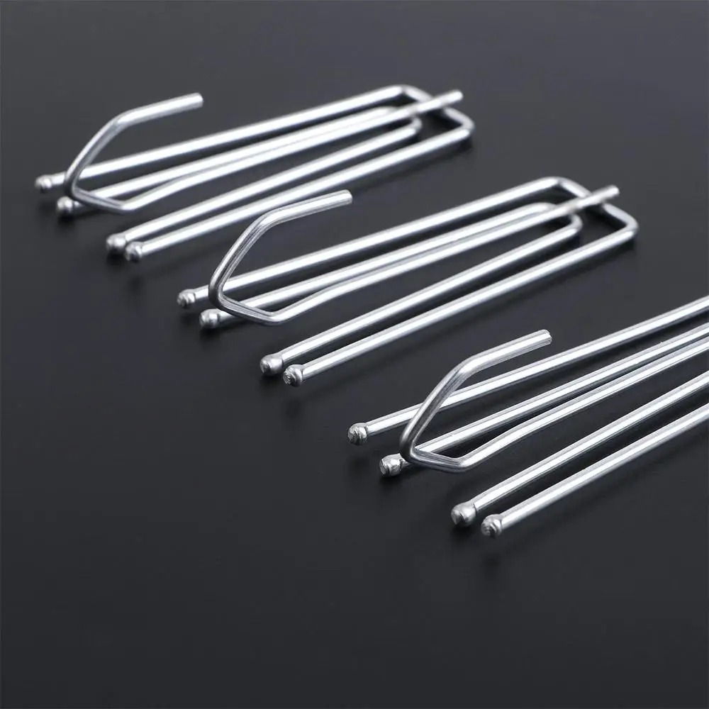 Stainless Steel Curtain Pleat Hooks Drapery Hook and Pin for Pleated Drapes,4 Prongs Pinch Pleat Hook Clips