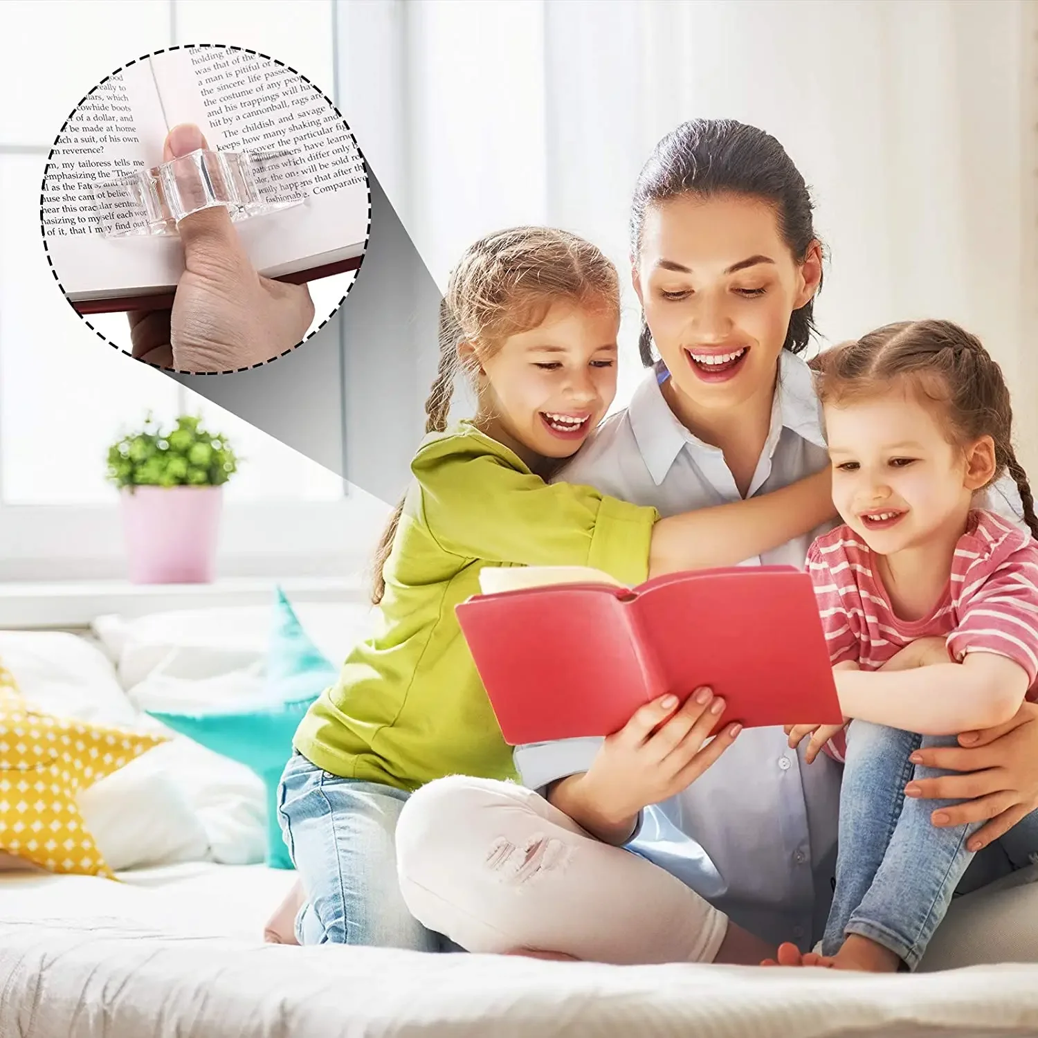Acrylic Thumb Bookmark One Hand Reading Thumb Book Support Book Page Holder For Office Lovers Fast DIY Reading Aid Tools