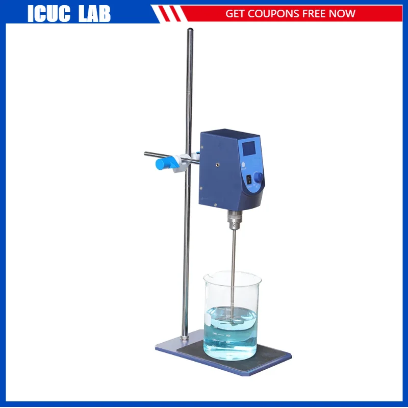 

SH-II-7C Electric Lab Digital Overhead Stirrer High Speed Overhead Mixer Machine 40L 80W LCD 100-2500rpm