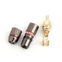 4/8/12PCS 24K Gold Plated Pure Copper Zinc Alloy Monster RCA Plug Connector Audio Connector Power Speaker Plugs Connector - Image 5