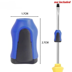 Magnetic Screw Holder Rings - Removable Electric Screw Bit Magnetizer with Universal Magnetic Grip - 10PCS (Blue)