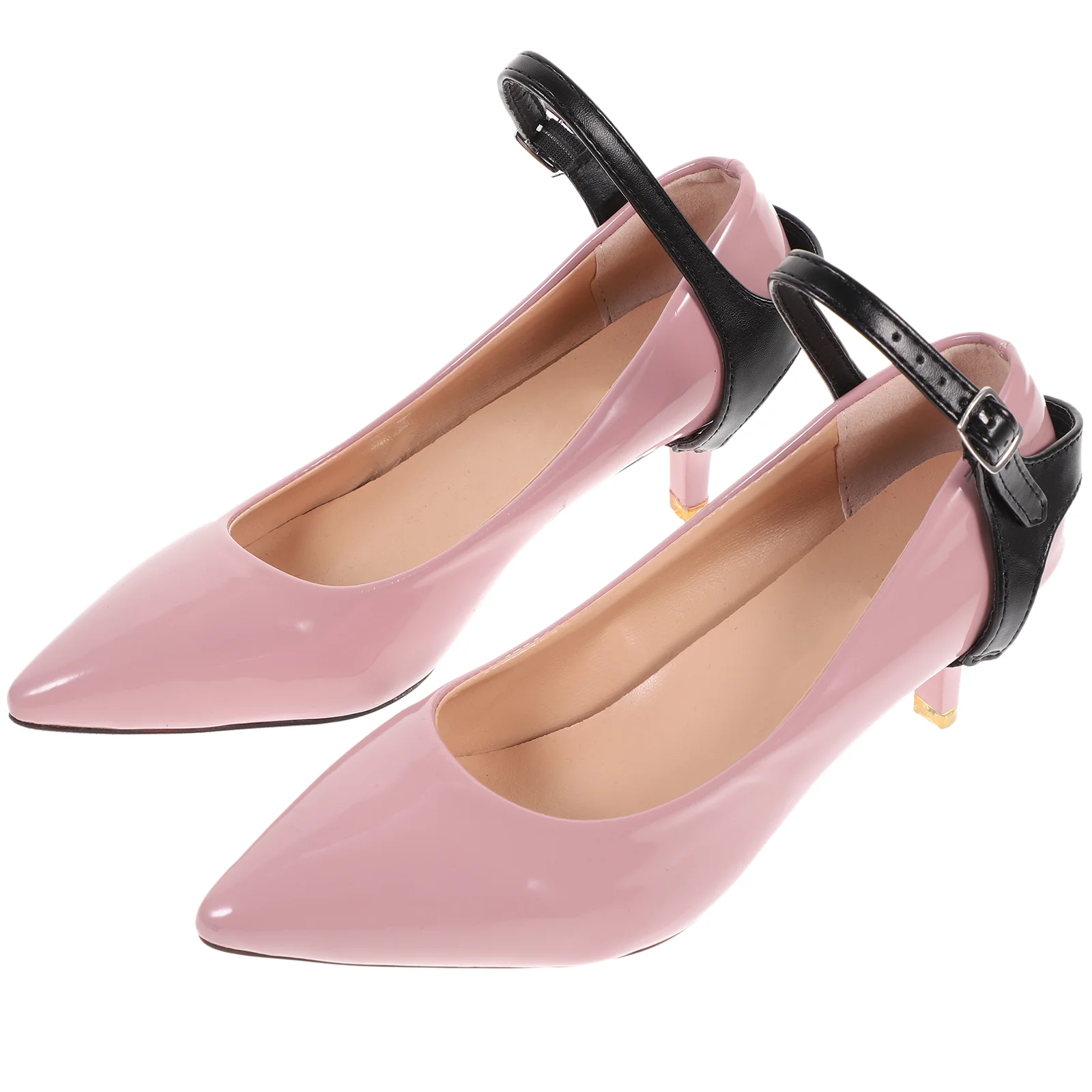 

Sneaker Strap Accessories Shoe Clear Heels for Women Chunky High Shoelace Ankle