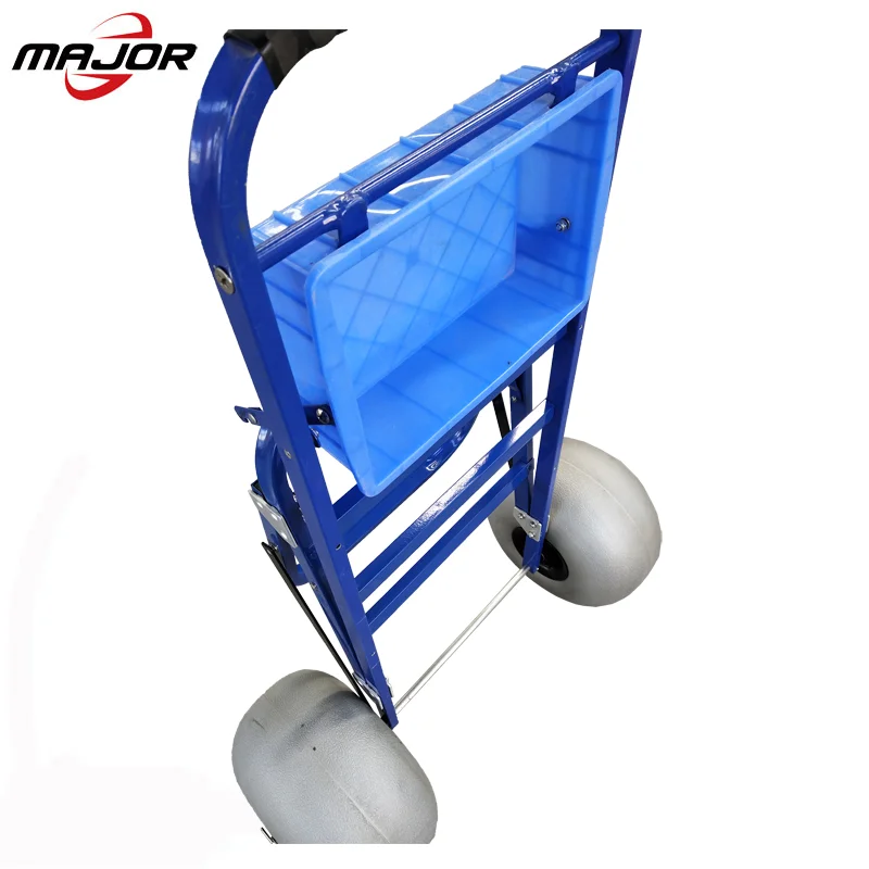 Folding collapsible wagon trolley portable aluminum surfboard fishing beach rod