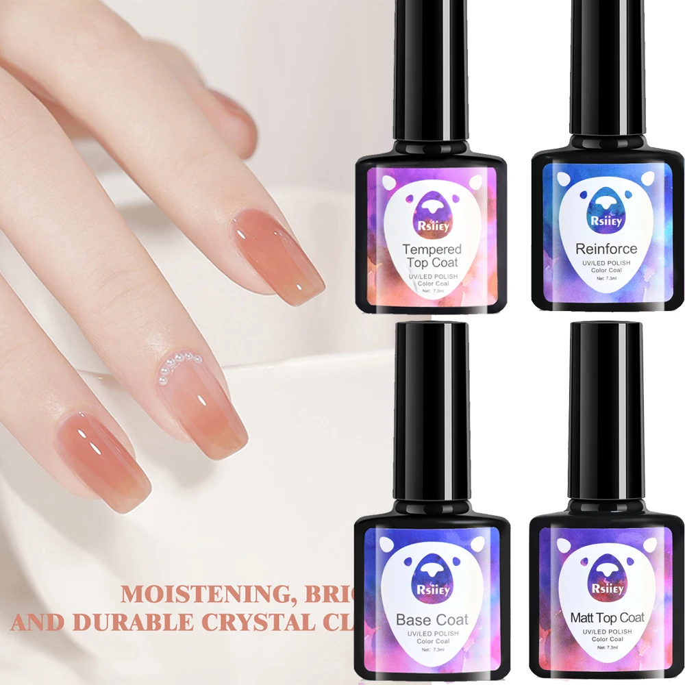 7.3Ml Base Top Coat Gel Gel Di Rinforzo Trasparente Smalto Per Unghie Manicure Prep Soak Off Gel Uv Per Unghie Smalto Gel Funzione Vernice
