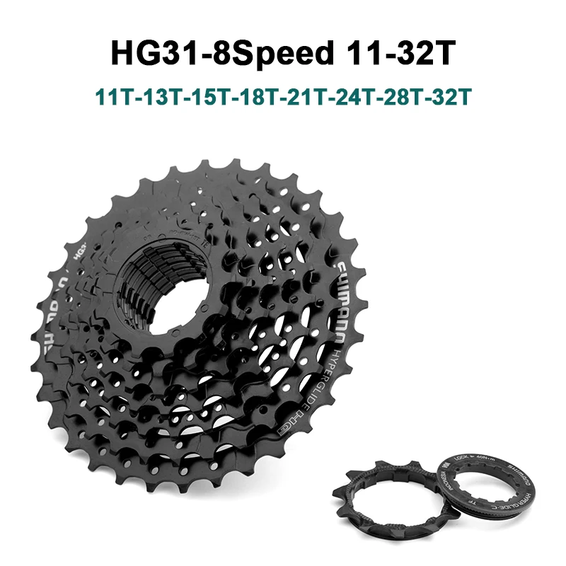Mountain Bike Bicycle Cassette Freewheel 8/9s Flywheel Crankset Shimano HG200 9Speed HG31 8S 11-32/34/36T For MTB bicycle cassette bicycle sprocket gear bicycle parts bike sprocket bike freewheel