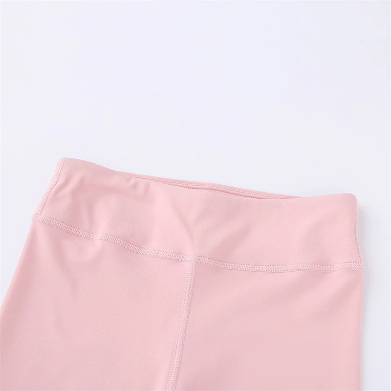 Girls High Waist Naked Feeling Leggings Push Up Sport Running Yoga Pants Seamless Skinny Pants