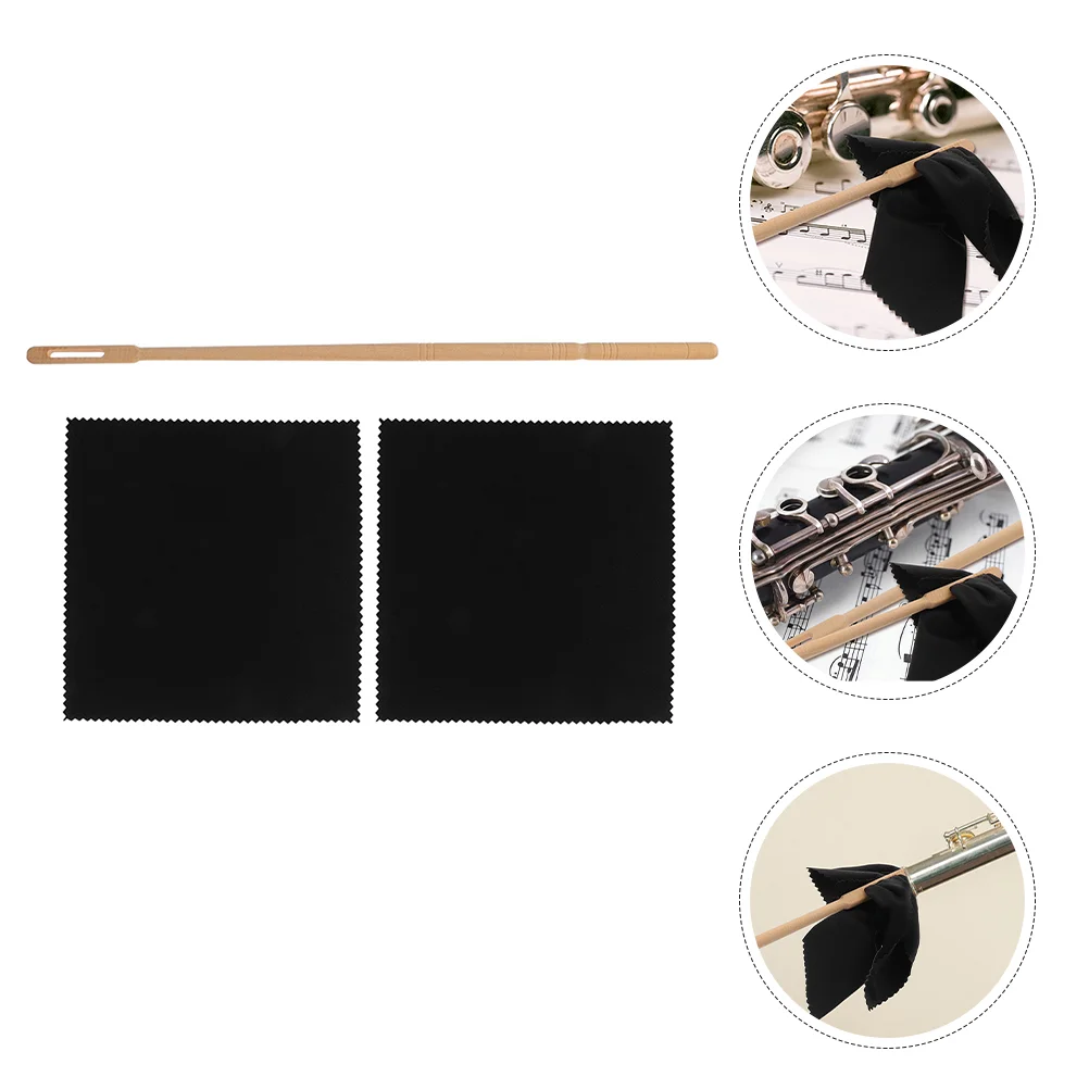 

Instrument Flute Accessories Distribution Cleaning Rag Cloth Kit Maintenance Musical Rod