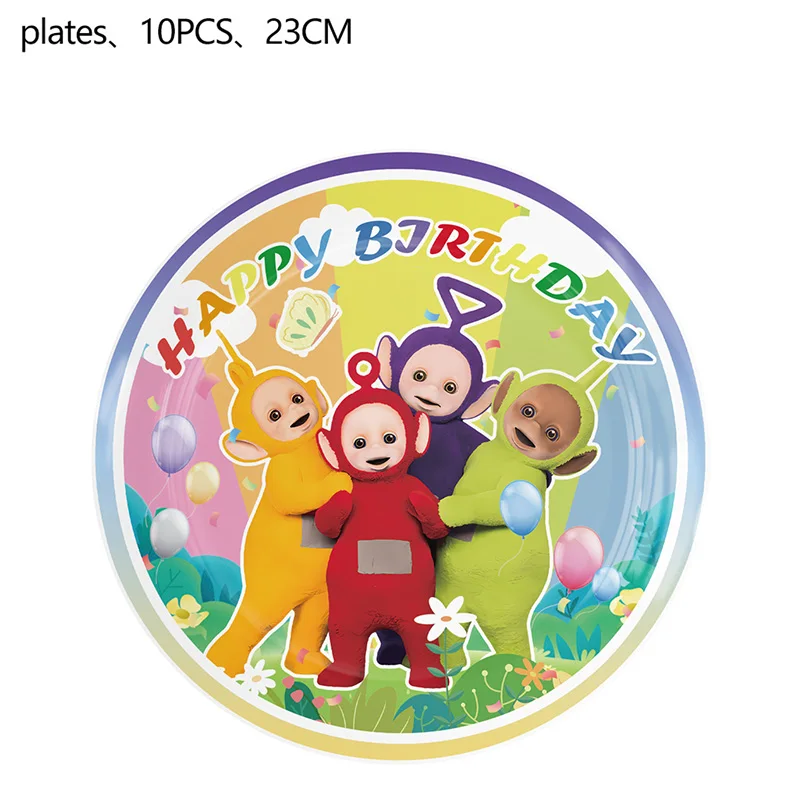 Teletu-bbies Party Supplies Baby Banner Cake Topper Disposable Tablecloth Balloon Kids Birthday Party Decoration Baby Shower birthday party supplies cake decoration toppers party supplies disposable tablecloth