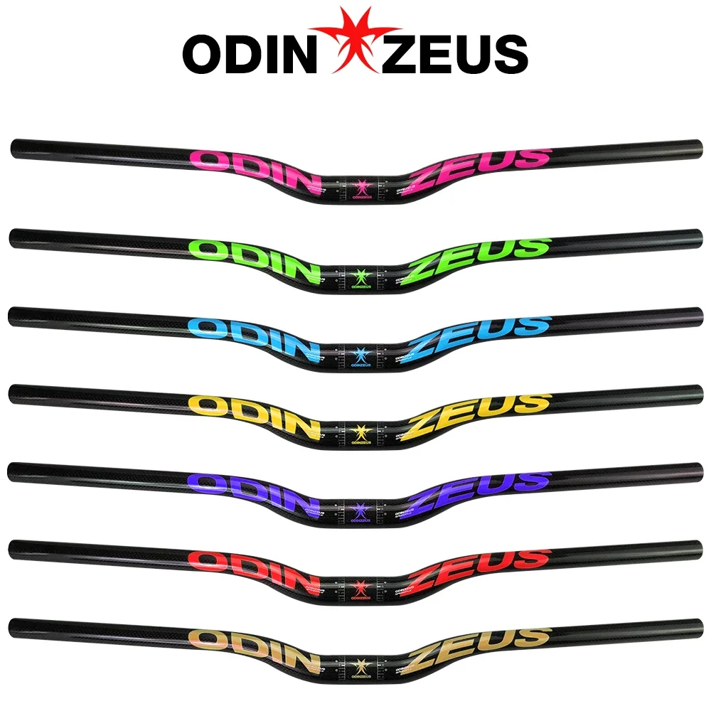 

Руль велосипеда из углеродного волокна ODINZEUS-Supers Trong, плоский и подъемный руль велосипеда 31,8*580/600/620/640/660/700 мм