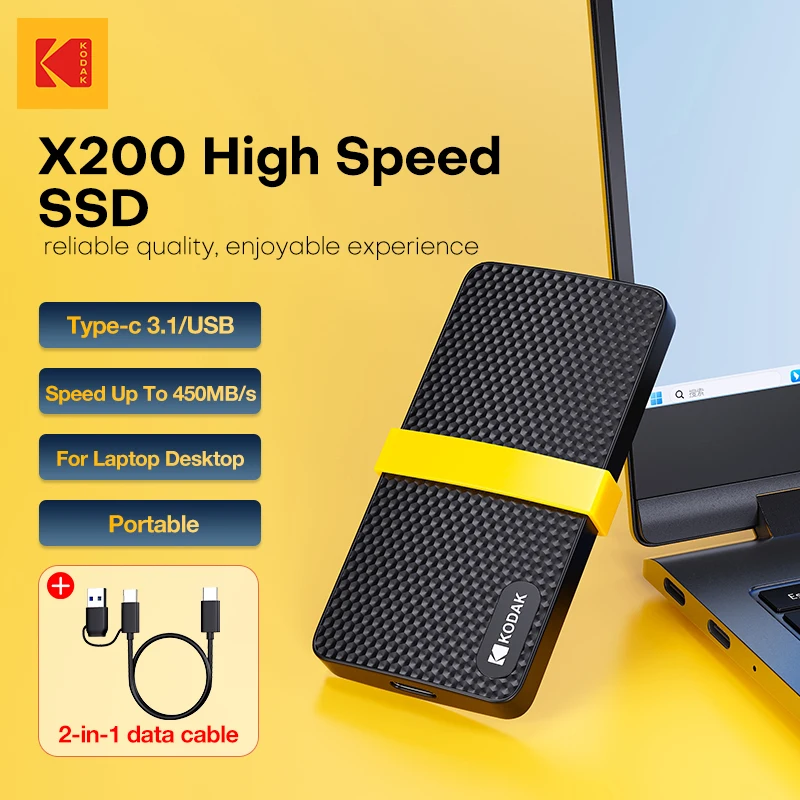 KODAK 1TB High Speed Portable SSD External Drive