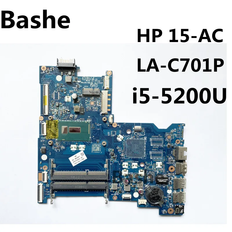 

For HP NOTEBOOK Laptop motherboard 15-AC integrated , plate number LA-C701P , I5-5200U , CPU, 100%