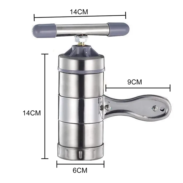 Rozsdamentes Acél Kézi Tészta Készítő Gép Háztartási Konyhai Eszközökhöz - Image 5