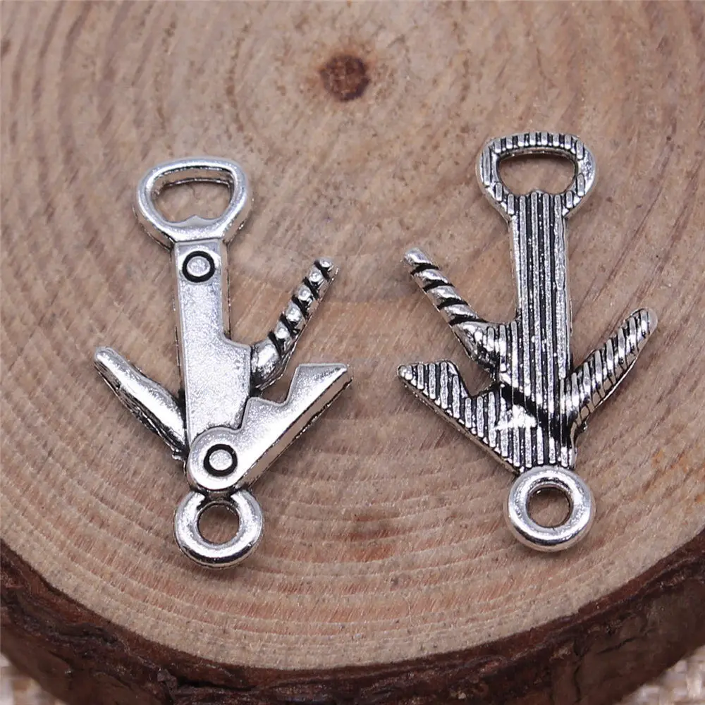 

Components Bottle Opener Charms Jewellery 21x13mm 20pcs