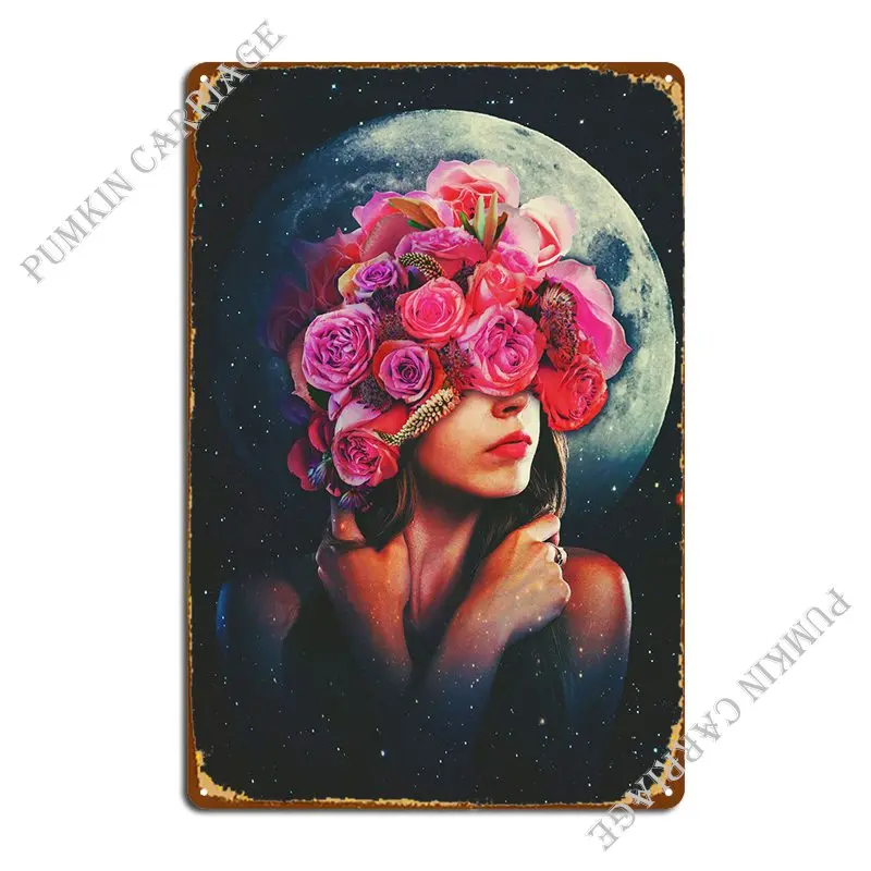 

Natures Moon Metal Sign Poster Cinema Cave Pub Plates Cinema Tin Sign Poster