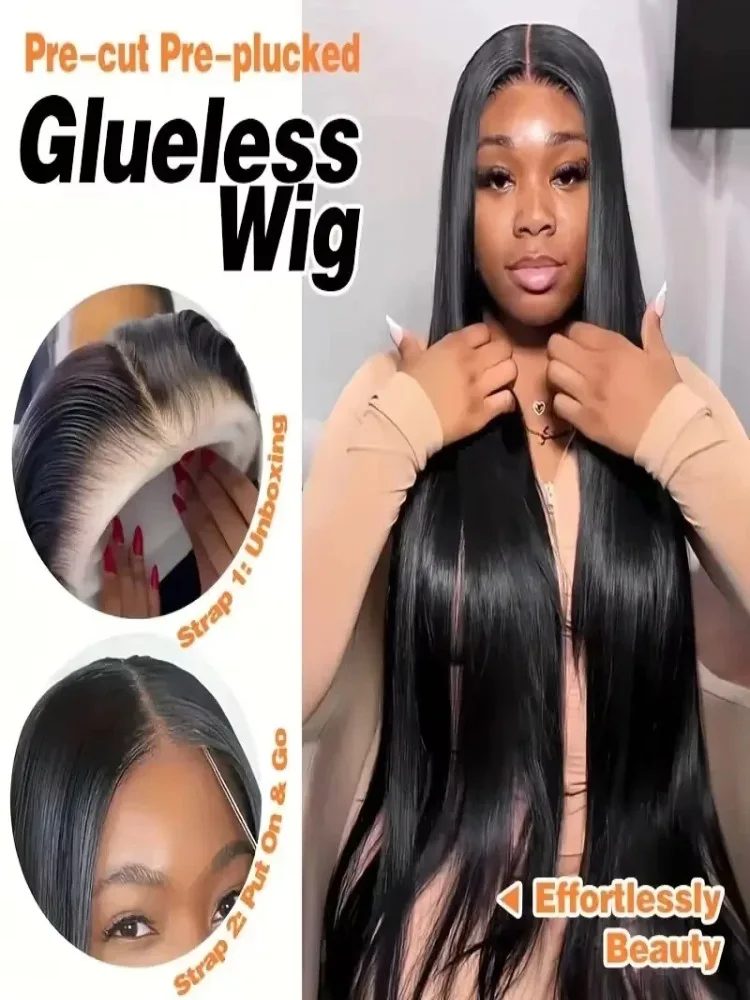 30 32 40 Inch Straight 13x6 HD Lace Frontal Human Hair 5x5 Ready To Wear Wig Glueless Brazilian Transparent 13x4 Lace Front Wigs