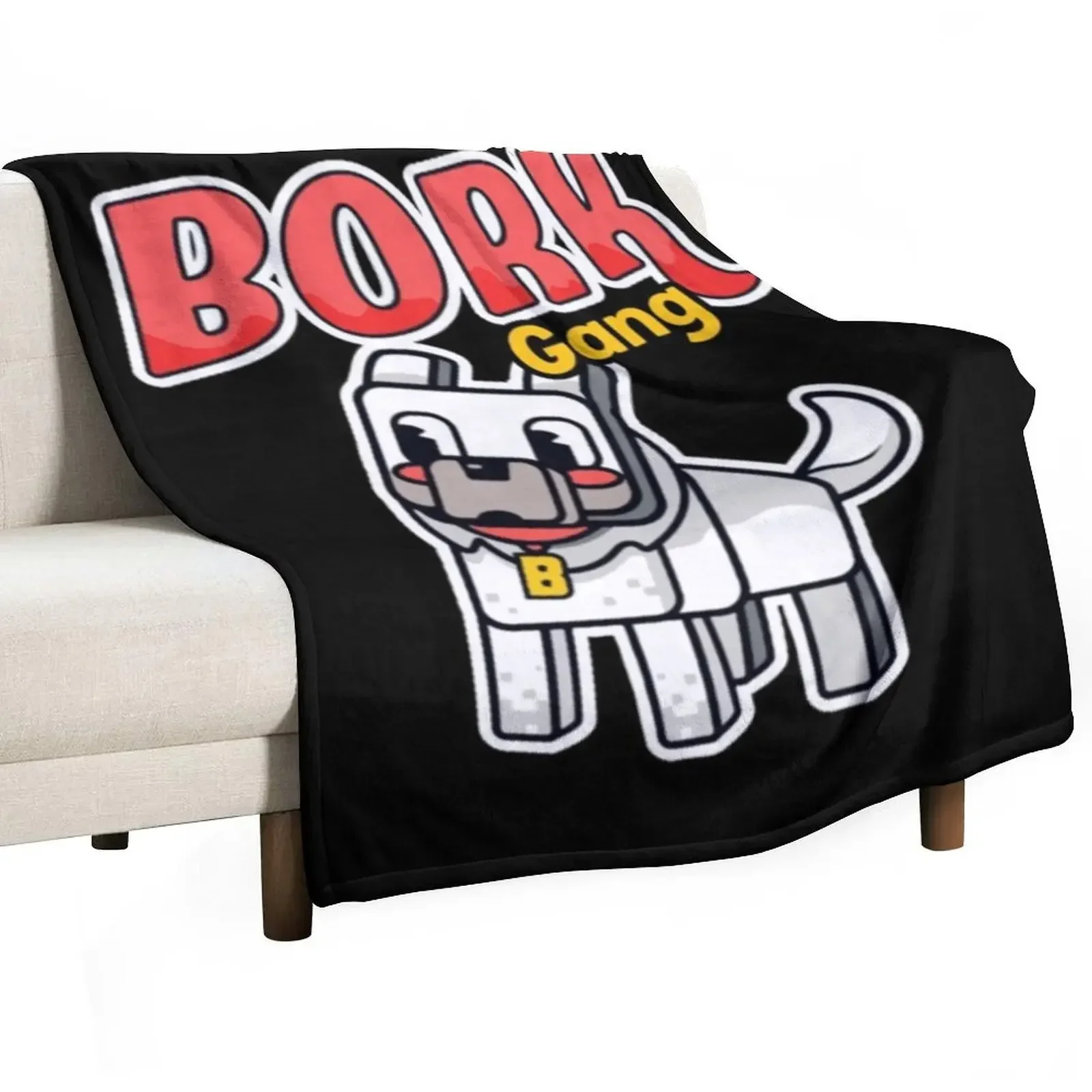 

Slogo Bork Gang Throw Blanket Luxury Quilt Furry Extra Large Throw Blankets