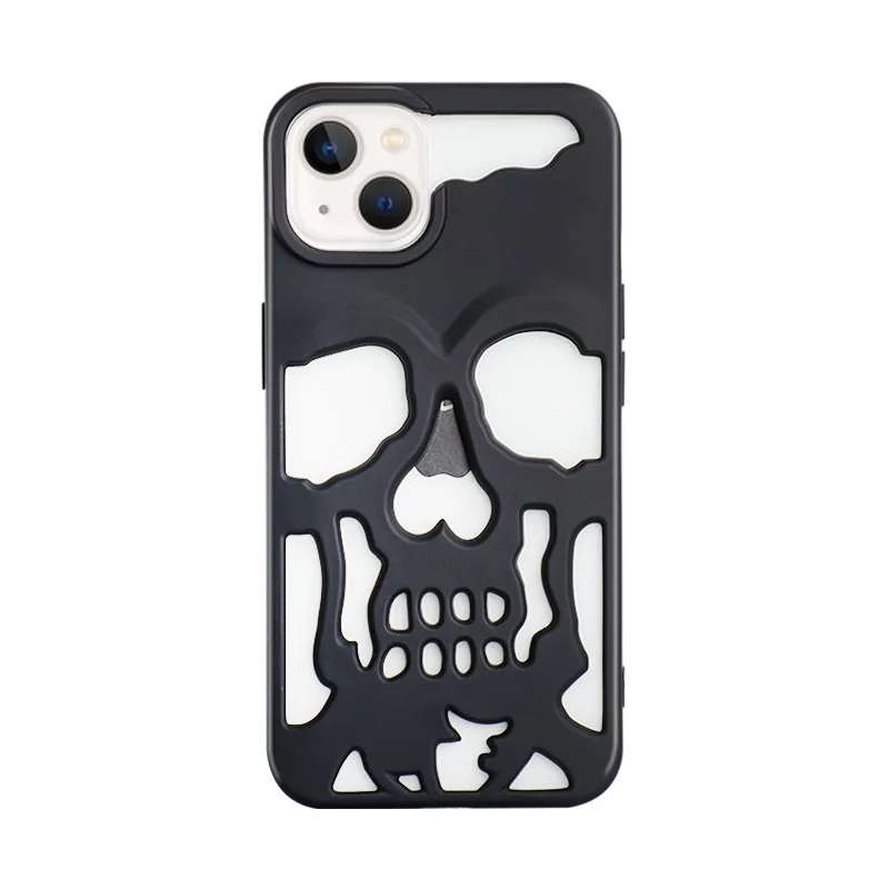 Skull Ghostface Heat Dissipation Halloween Phone Case with Cool Hollow Design