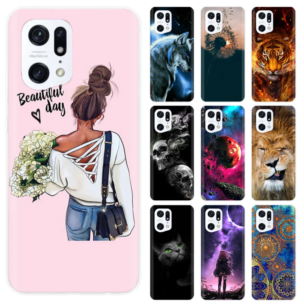 Per Oppo Find X5 Pro Case Cover Posteriore In Silicone Per Telefono Da 6.7 Pollici Per Oppo Find X5 Custodie Da 6.55 Pollici Findx5 X 5 X5Pro Capas Pr