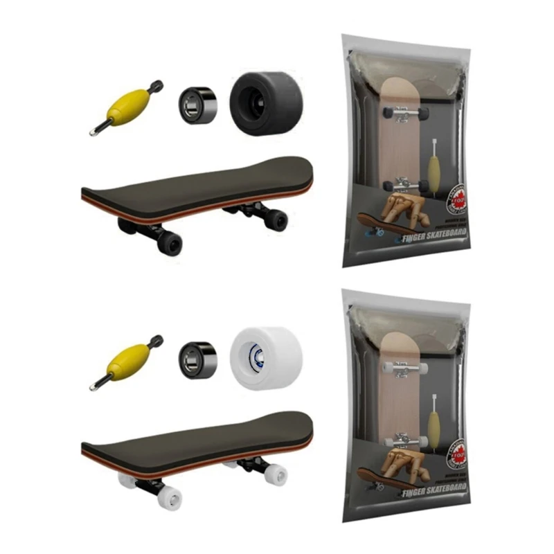 

2PCS Novelty Finger Sport Finger Skateboard DIY Kits with Bearing Boys Favor