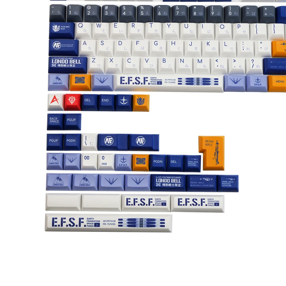 Anime Original Guerreiro Pbt Keycap 139 Chaves Kca Perfil Cereja Similar Mais Gatilho Rápido Dye-subbed Teclado Mecânico - Imagem 5