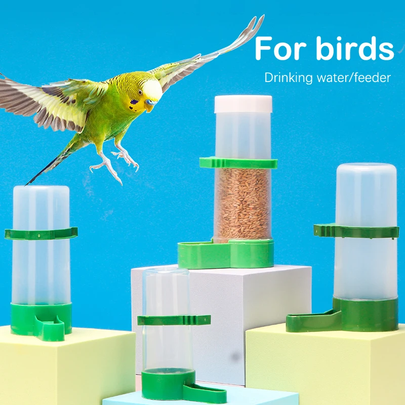 

Bird Feeder Water Drinker Automatic Drinking Fountain Pet Parrot Cage Bottle Drinking Cup Bowls Pet Bird Supplies Dispenser