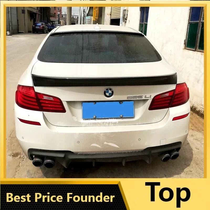 

For F10 BMW 5 Series 2012 2013 2014 2015 2016 Carbon Fiber Car Tail Wing Decoration Rear Trunk Spoiler For 520i 523i 528i 535i