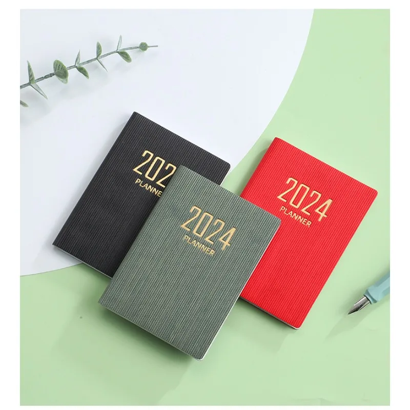 365 Giorni Planner Notebook Kawaii 2024 Diario Pocketbook Daily Weekly Planner Journal Notepad Schedule Agenda Organizer Office