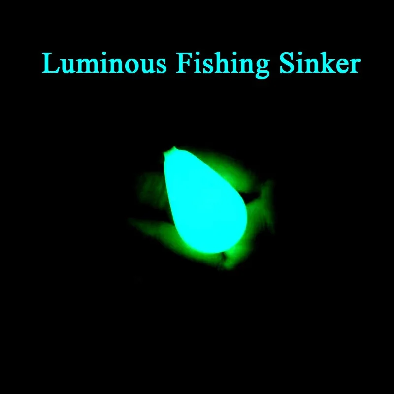 Luminous Fishing Weights Sinkers 11g-60g Water Drop 360 Degree Rotation Fishing Sinker Bass Accessories fishing accessories fishing tackle fishing tools fishing tool fishing counterweight sinker