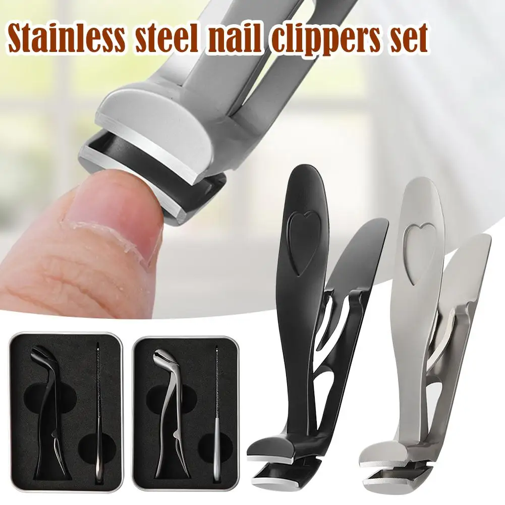 Stainless Steel Nail Sherum Nail Ergonomic Design With Thick Nails For Elderly Trimming Clippers Y4v5