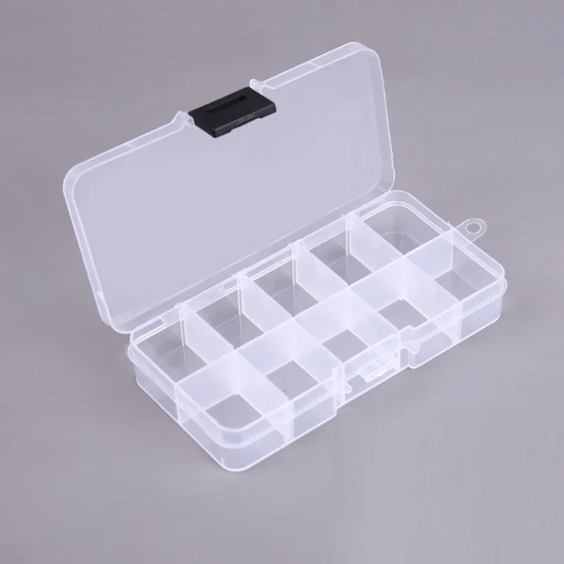 tool tote bag 10 Grid Tool Box Screws Orginizer Box Parts Storage Cells Electronic Components Box Small Things Tools Case Plastic Containers portable tool chest Tool Storage Items