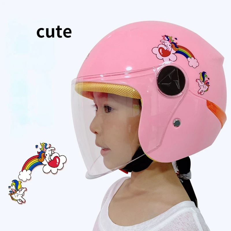 Casco para niños de 5 a 12 para niños y niñas de 4 estaciones, cálido, antivaho, medio casco transpirable de verano|Cascos| - AliExpress