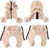 Soft Fleece Dog Clothes Winter Four Legs Covered  Plush Pet Coat D-Ring Zipper Puppy Jacket Autumn Overall For Small Middle Dog 5