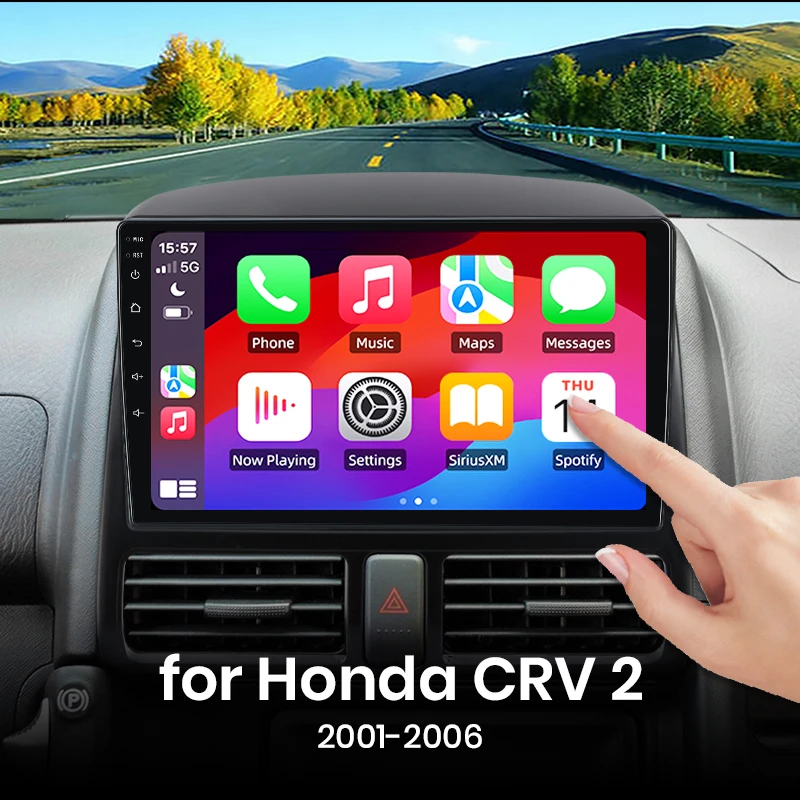 Für Honda CR-V CRV 2 2001-2006 Drahtlose CarPlay für Apple Android Auto Auto Radio GPS IPS RDS FM BT 4G 8Core Multimedia Stereo