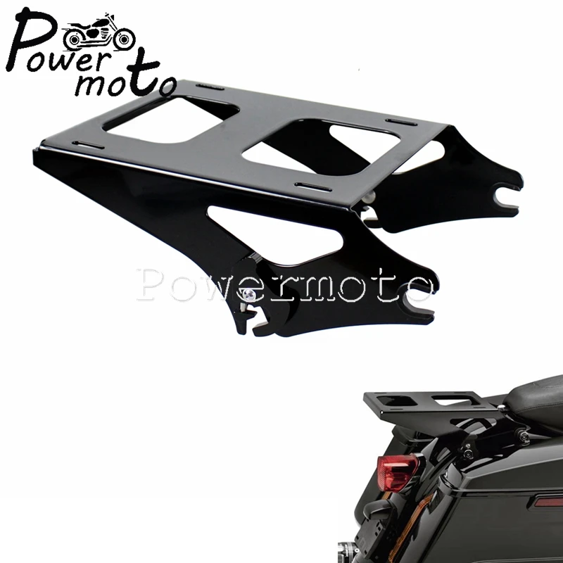 

Motorcycle Two Up Detachable Tour Pak Pack Luggage Rack For Harley Touring Road King Street Glide FLHR FLHX FLTRX 2014-Later