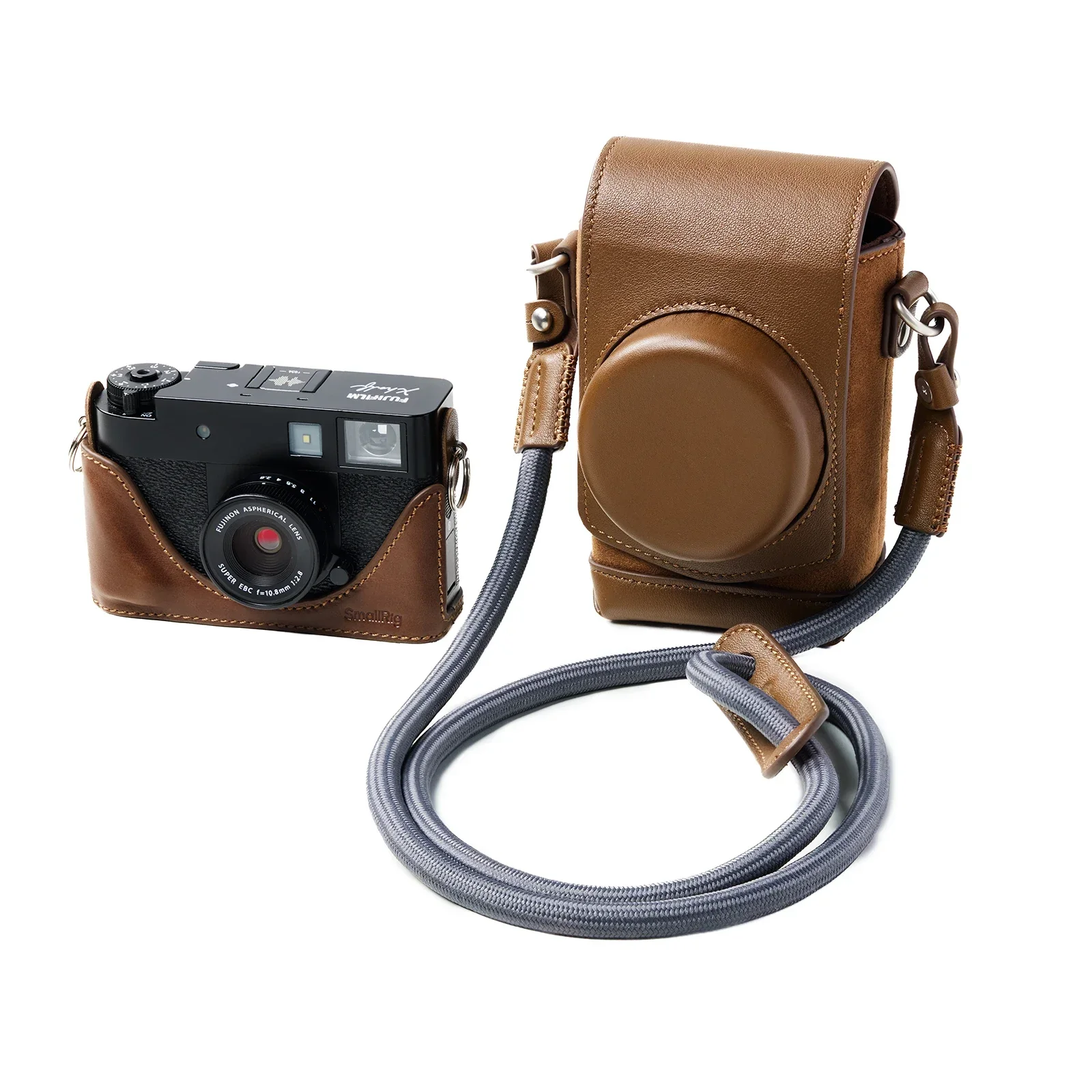 SmallRig Leather Camera Case Kit for FUJIFILM X half with Full-Cover Carrying Ba