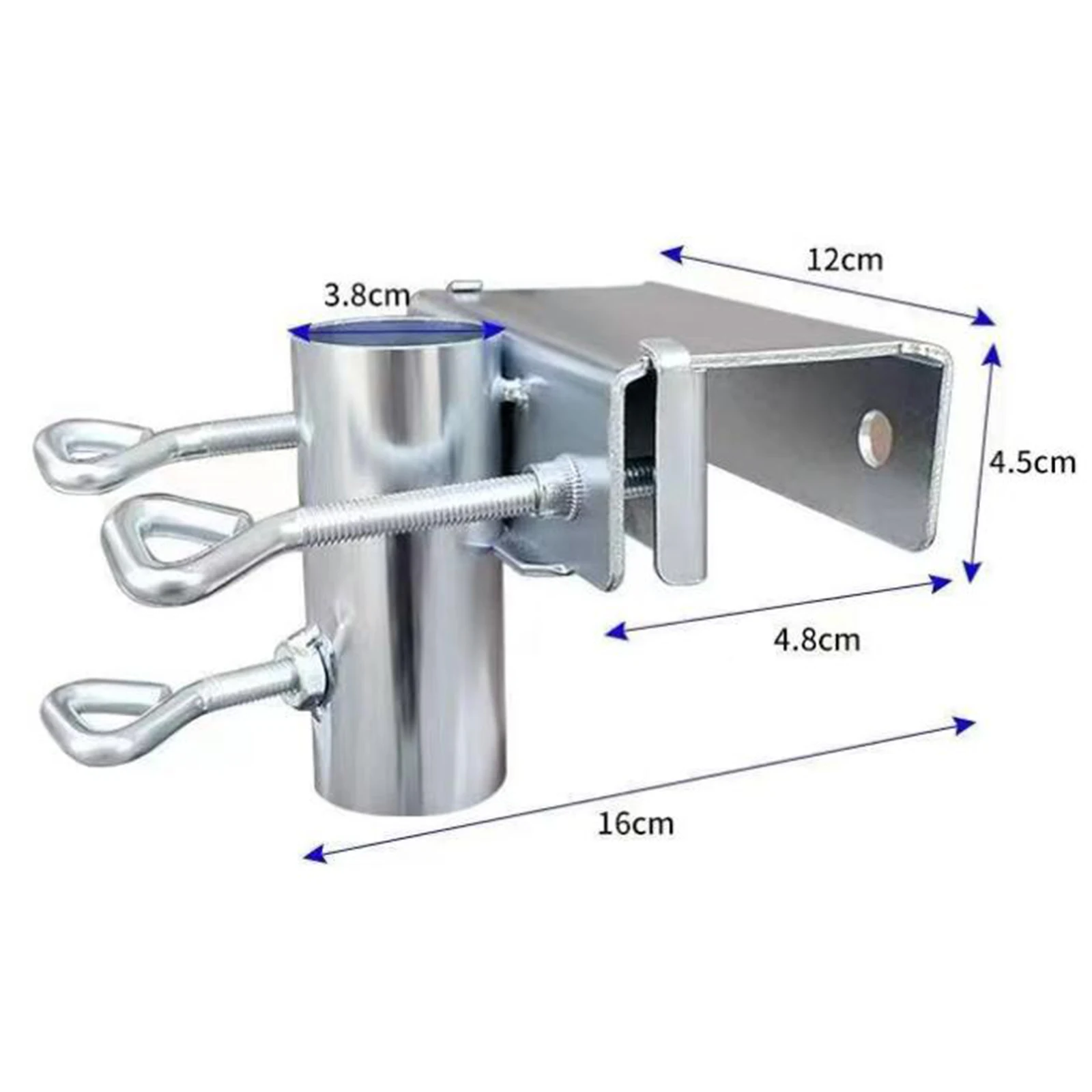 Patio Umbrella Holder Metal Clamp Holder Clip Patio Umbrella Clamp Deck for Desk Beach Fences Chair Courtyard with pipe clamps hardware