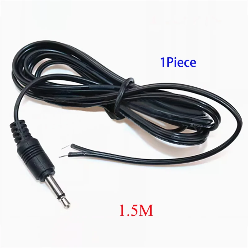 Enhanced title: Premium 3.5mm Plug for Monaural Headphones - Solder-Ready Audio & Dual-Channel AUX Cable Terminal