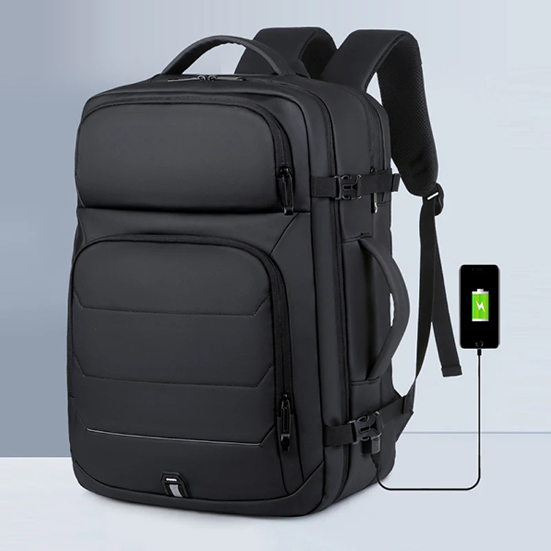 Men Backpack Business Travel Backpack Carry On Waterproof Expandable Usb Backpacks Large Capacity Weekend Traveler Laptop Bag