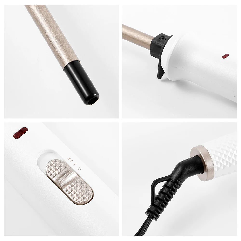 Hair Curler 9mm Ceramic Curling Wand Hair Care Styling Tools Fast Heating Long-Lasting Ceramic Coating Easy to Use