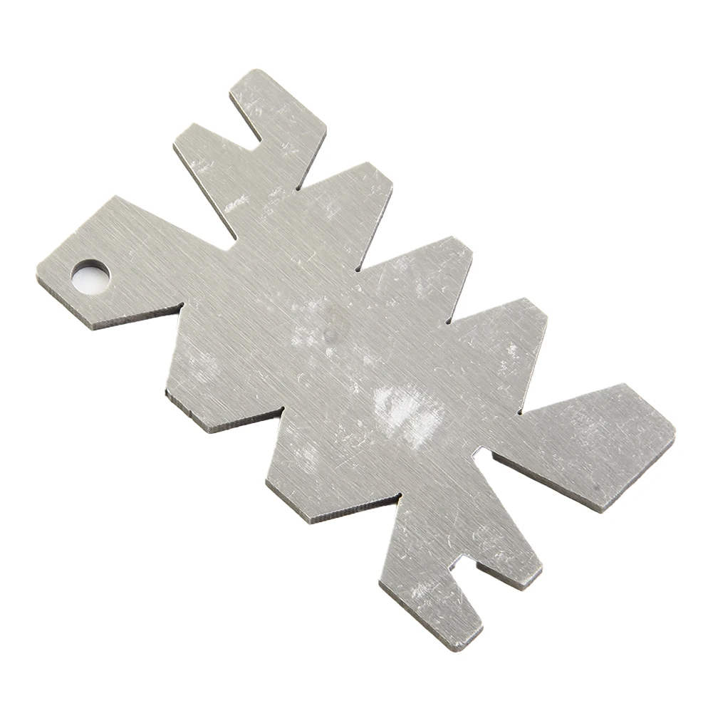 

1pc Thread Cutting Angle Gauge Stainless Iron Manual Measurement Tools Accessories 8 Degree For Check Cutter Angle