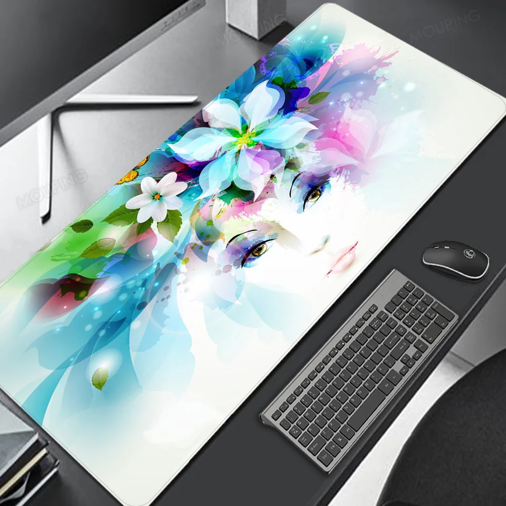 

Big Art Mouse Pad Setup Gamer Accessories Mouse Carpet Pad on The Table Anime Mouse Mats Keyboard Pad Kawaii Gaming Table Mat