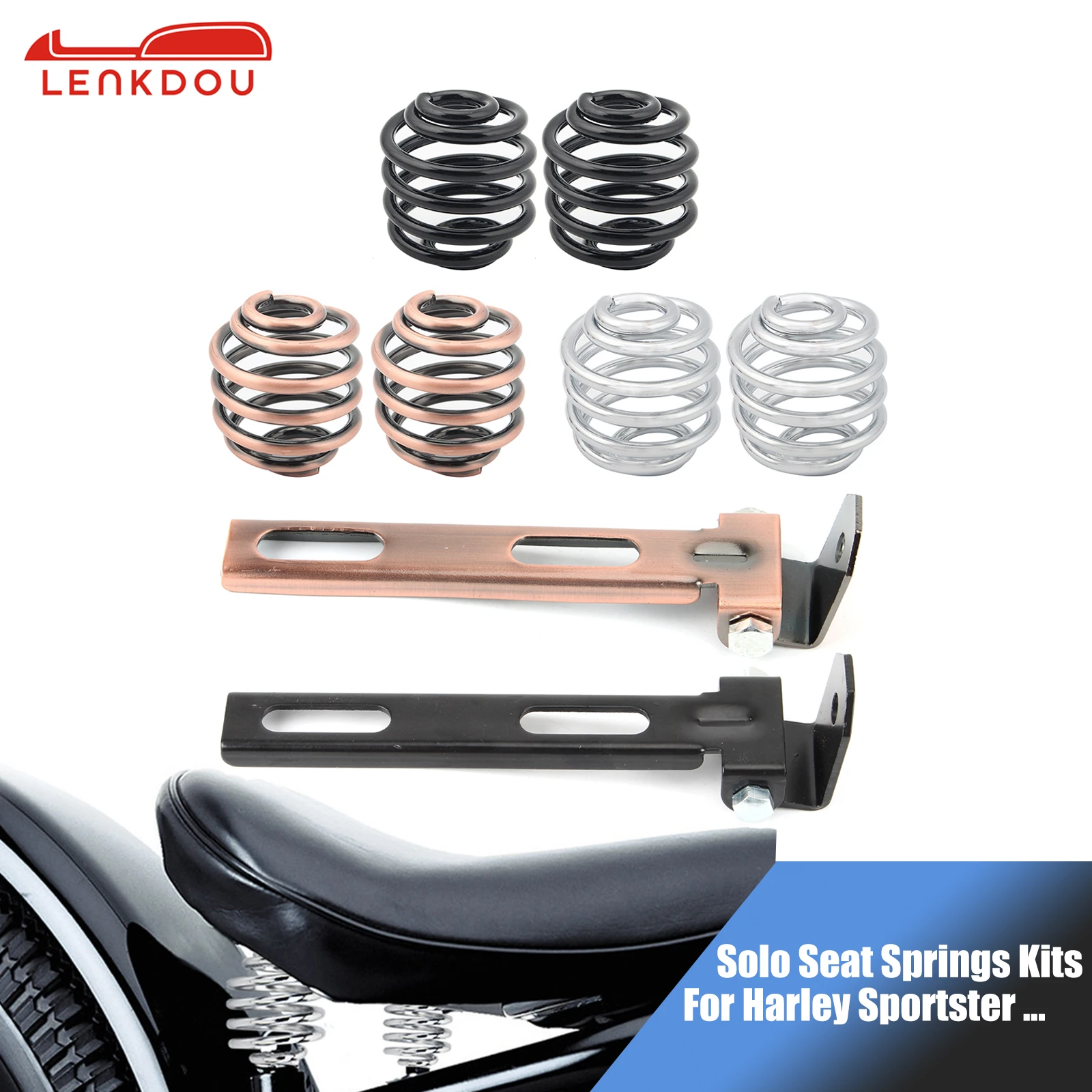 Kits de muelles de asiento individual para Harley Sportster 883 1200, accesorios de motocicleta Touring Softail Dyna| | - AliExpress