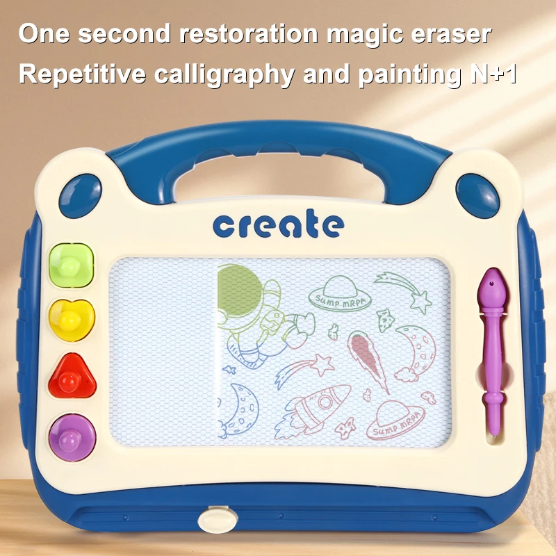 Children's magnetic drawing board, children's home writing board, children's early education puzzle drawing board toy 3